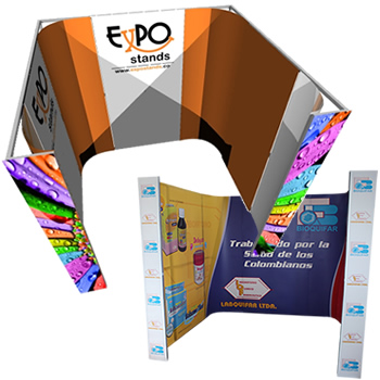 Stand 2x2 backwall y counter